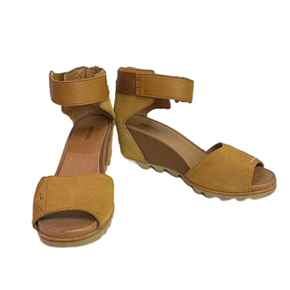 Sorel Shoes - 🤎SOREL JOANIE ANKLE STRAP WEDGES🤎 sandals-Women’s Shoes-Size 10-beachy boho🤎